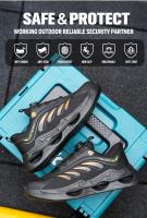 Zapatos de Seguridad para Trabajo de Punta de Acero Transpirables Tejidos - details 0