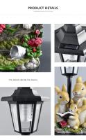 Nuevo Luz Solar de jardín, adorno gordo para cachorro, escultura de adorno de jardín, manualidad para regalo de resina - details 9