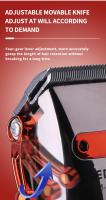 Kemei-cortadora de pelo profesional para hombre, máquina de corte de pelo inalámbrica, recargable, Kit de aseo - details 2