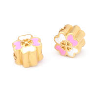Pulseras de Brass Dorado Mate 4PCS Grande Agujero Abalorios para Hacer Joyas DIY - details 91