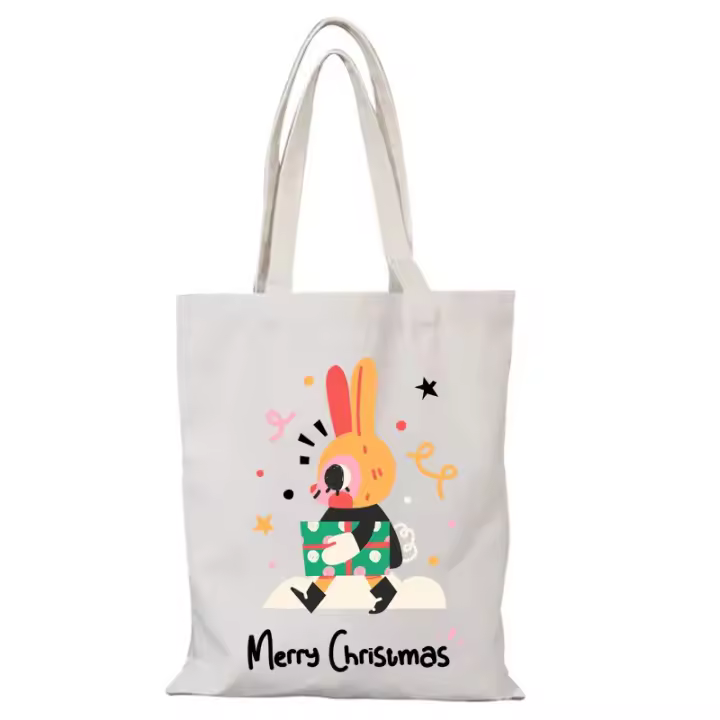 Bolso de Lona de Playa con Estampado Bolso de Mano Ecológico para Mujeres - 1
