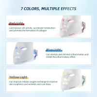 Foreverlily Máscara Facial LED de 7 Colores Terapia de Fotones para Eliminar Arrugas y Acné - details 11