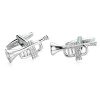 Gemelos de música punk de alta calidad para hombre, diseño de piano, batería, saxofón, guitarra, bocina, botón de puño con atmósfera de hip-hop - details 25