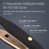 Mini plancha de pelo pequeña plancha para cabello corto y corte Pixie doble voltaje barba lápiz fino plancha de viaje de titanio - details 4