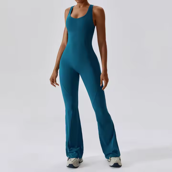 Traje de Yoga para Mujer con Almohadilla de Pecho Aéreo Sin Mangas de Ballet Danza Fitness Deporte Gimnasio Ropa Deportiva Material Exterior de Nylon Temporada Primavera/Verano - 1