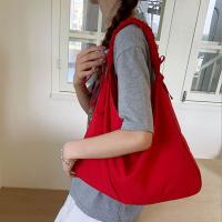 Bolso de hombro plisado informal de Color sólido, bolso cruzado de nailon de gran capacidad para ocio, bolso sencillo para estudiantes para primavera y verano - details 14