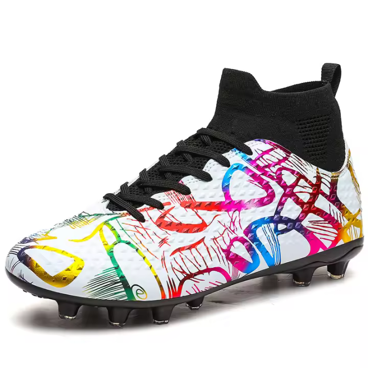 Zapatillas de Fútbol para Hombres KLYWOO Transpirables con Cierre de Cordones Resistente al Desgaste en Material de Goma Ideal para Jóvenes y Adultos Tallas 35-46 - 1