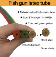 Tubo de goma para pesca subacuática, látex elástico bajo el agua, arpón, equipo al aire libre, buceo, 3x14mm - details 0
