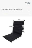 Silla de Camping plegable y ligera, silla individual para parque al aire libre, cojín con respaldo, Picnic, Camping, silla de playa plegable - details 3