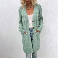 Suéteres de punto para mujer, cárdigan informal, abrigos de punto para mujer, otoño - details 2