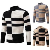 2025 Nuevo suéter informal de cuello medio alto para otoño e invierno para hombre, jersey de punto, suéter - details 2