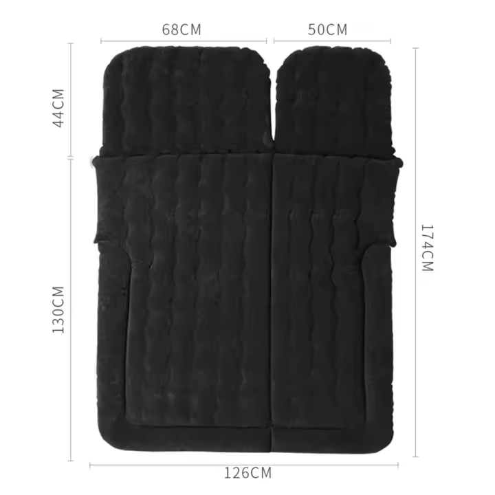 Colchón inflable extraíble con 2 cojines y bomba, colchón de aire para coche SUV, movible, para actividades al aire libre - 1