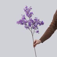 Rama de flor de melocotón Artificial de 97cm, flor de melocotón de seda elegante de plástico hecha a mano, flor falsa de tacto Real para sala de estar y escritorio - details 2