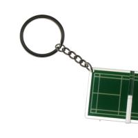 Llavero acrílico de bádminton, llavero tridimensional de dos caras para patio de juegos de bádminton, Mini tenis de mesa - details 6