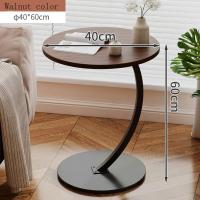 Mesa de Café de Madera Bonita Soporte Redondo de 40cm Ideal para Sala de Estar y Sofás - details 1