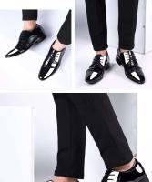 2023 Baolite Zapatos casuales de negocios de cuero puntiagudos formales de fiesta a la moda para hombres - details 10