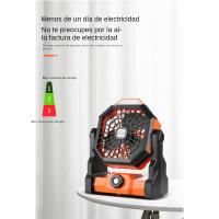 Camping Ventilador 20000mAh, Portátil Recargable para Escritorio Tienda de Campaña con Control Remoto y Gancho, Luz LED, Ventila - details 10