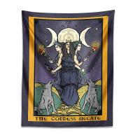 Tapiz de luna de Tarot para colgar en la pared, Mandala, la diosa hecate, astrología Hippie, adivinación, brujería, decoración de fondo - details 0
