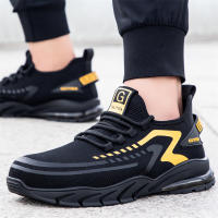 Zapatos de Trabajo Seguros Transpirables con Punta de Acero Zapatillas de Trabajo Antideslizantes para Hombres en Negro - details 8