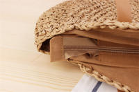 Nueva bolsa tejida de cuerda de papel de hombro redondo hueco simple bolsa de playa bolsa de mujer de moda bolsa de papel - details 12