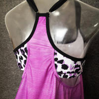 Conjunto de Baño de Estampado de Leopardo de Ajuste Delgado Cubierta Trasera con Pleces - details 18