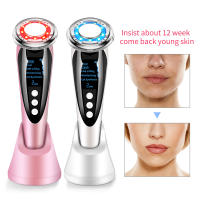 Masajeador Facial EMS con fotones LED, terapia de luz roja, cuidado de la piel, antienvejecimiento, máquina de estiramiento Facial, belleza, limpiador de poros faciales caliente y frío - details 7