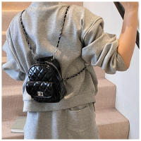 Versión coreana Xiaoxiangfeng Lingge mochila 2025 primavera nueva moda simple estudiante cadena de gama alta bolso de mujer - details 19