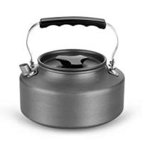 Kit de Utensilios Cocina Camping Olla Sartén Tetera Vajilla para Acampada