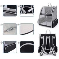 Mochila portátil para mascotas, bolsas plegables de gran capacidad para viajes para cachorros, cómoda y transpirable bolsa de transporte para gatos, viajes al aire libre - details 7