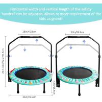 Mini Trampolín para Niños Elástico de 92cm, Ajustable, Plegable, Ideal para Juegos y Entrenamiento Interior y Exterior - details 1