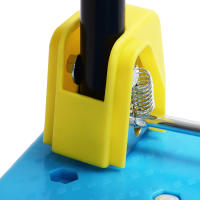 Camión de mano plegable con plataforma azul, carrito de mano de empuje, resistente, ahorro de espacio, con capacidad de carga de 400 kg y 4 ruedas - details 2