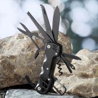 Cuchillo plegable de supervivencia para exteriores, herramienta de combinación EDC multifuncional de bolsillo, portátil, Ejército Suizo - details 6