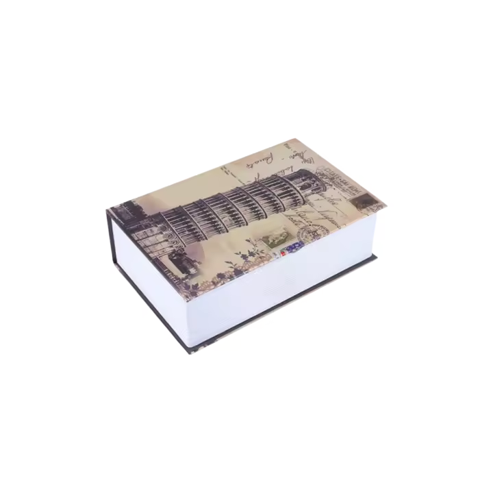 Caja Fuerte de Seguridad Caja Segura para Efectivo, Joyas y Libros Tipo Torre de Pisa - 1