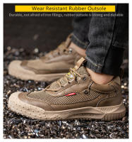 Zapatos de seguridad transpirables, zapatillas de trabajo con protección, antipinchazos, punta de acero, antideslizantes, Verano - details 7