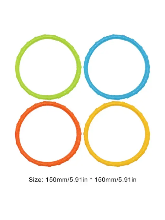 Juguetes de Buceo de Verano de Plástico 4 Uds Accesorios de Piscina para Niños Delfines - 1
