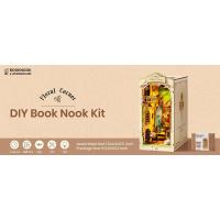 Robotime Rolife Floral Corner Nook 3D juguetes de madera hogar estante de libros decoración DIY casa en miniatura regalos para la familia - details 0