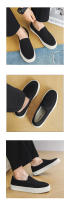 Zapatos de lona para hombre, slip-on, casuales, transpirables, de caña baja, estilo coreano, zapatos de conducción de moda 1558 - details 5