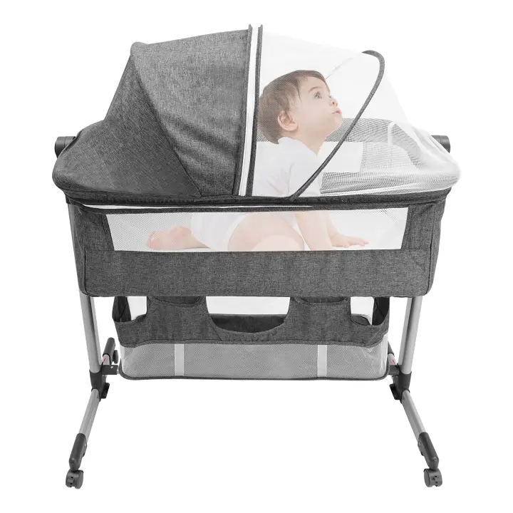 Cuna lateral para cama, cuna para dormir para recién nacidos, Moisés desmontable para bebé - 1
