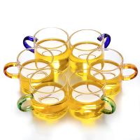 Taza de agua de vidrio transparente con asa, taza de té, leche, café, cerveza, jugo, bebidas, Kungfu, vasos de cocina, 1PC - details 4