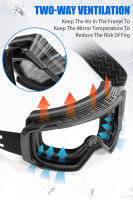 Kapvoe-Gafas de esquí para Snowboard, lentes de doble capa, antivaho, para deportes al aire libre y esquí - details 7