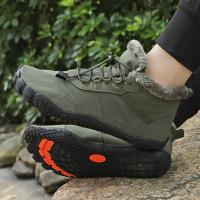 Botas de invierno para hombre y mujer, zapatillas antideslizantes para exteriores, para nieve, descalzas, cálidas, de piel, impermeables, para montañismo, escalada y senderismo - details 9