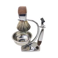 Juego de afeitado manual para hombres Razor Badger Brush Tazón de almacenamiento Soporte para maquinilla de afeitar - details 5