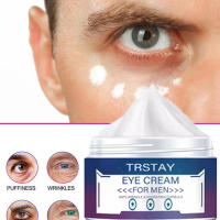 Crema para ojos reafirmante antiarrugas para día y noche para hombre, cuidado de la piel, ojeras, líneas finas hinchadas, arrugas faciales - details 0