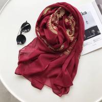 Otoño Invierno moda bordado anacardo Floral viscosa chal bufanda de mujeres indias cálido Pashmina Hijab y envolturas musulmanas Sjaal - details 9