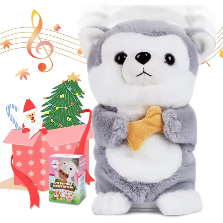 Repeti lo que dice perro, Peluche electrónico Interactivo, Juguete de Disparo, Juguete Animado para Mascotas para niños y niñas - 1
