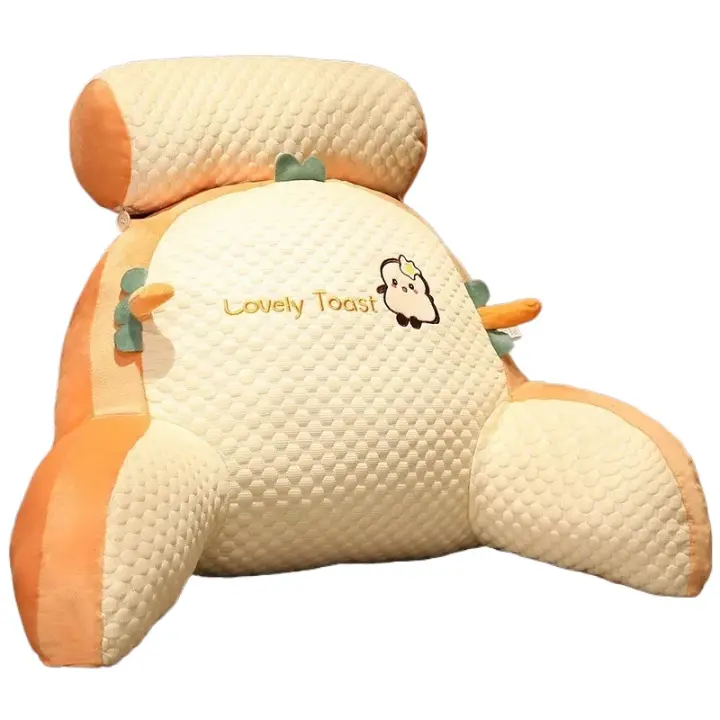 Almohada de lectura grande para niños o adultos Almohada de espalda desmontable con brazos para sentarse en la cama - 1