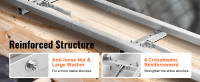 SucceBuy Sistema de guía de molino de riel de 9 pies, guía de fresado ajustable de aluminio con 4 kits de barras transversales para molinos de motosierra, ideal para constructores y carpinteros - details 1