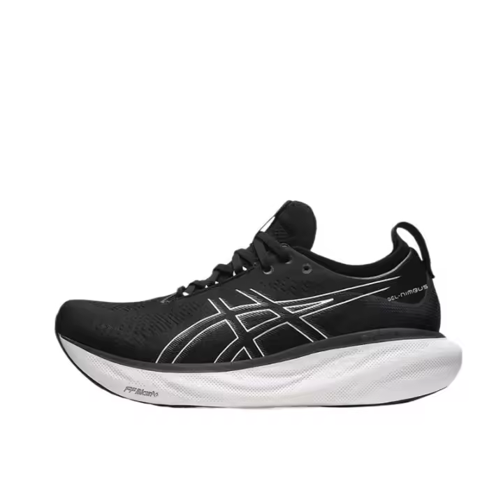 Leten 【100% Original】Gel-Cumulus 25 Zapatillas deportivas blancas y negras Unisex 1011B625-001 - 1
