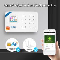 Sistema de Alarma 4G Inalámbrico KERUI Sensor de Movimiento WIFI GSM Soporte para Alexa&Google - details 0
