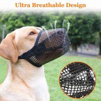 Bozal de perro cubierto de malla suave con correas ajustables para perros pequeños, medianos y grandes - details 0